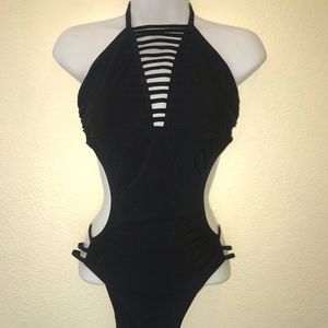 One piece sexy swim suit